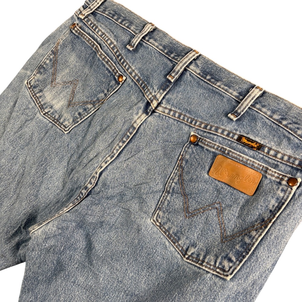 Wrangler Cowboy Cut Original Fit‎ Jeans Mens 38x31.5 Distressed Western Workwear
